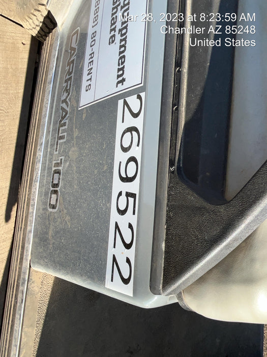 2022 Club Car CA100E Canopy, Fold down Windshield, Beacon, Back up Alarm, All-Trail Trials, HD 8 V Batteries, Trailer Hitch and Ball