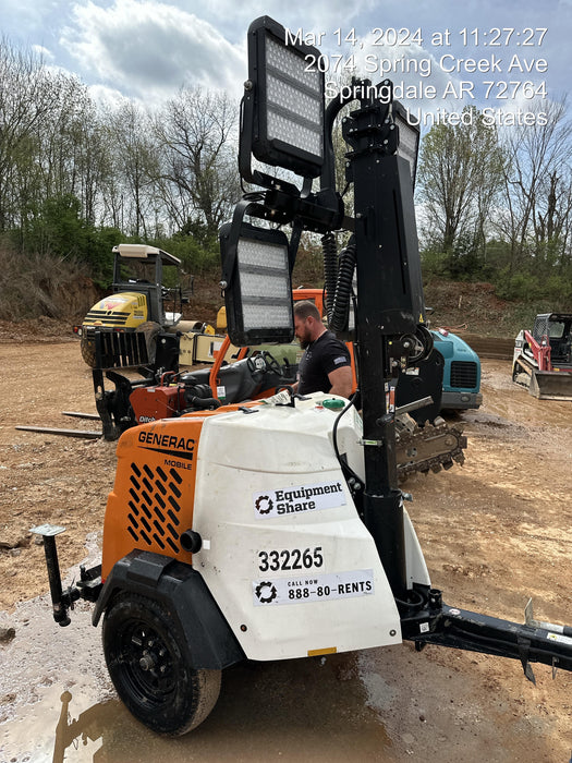 2023 Generac MLT2 Diesel, Flex Switch 120V Input, Powerzone Controller, (4) 320W LED Lights, 4kW Generator, 39.9 Gal Fuel Tank, 2" Ball, T3