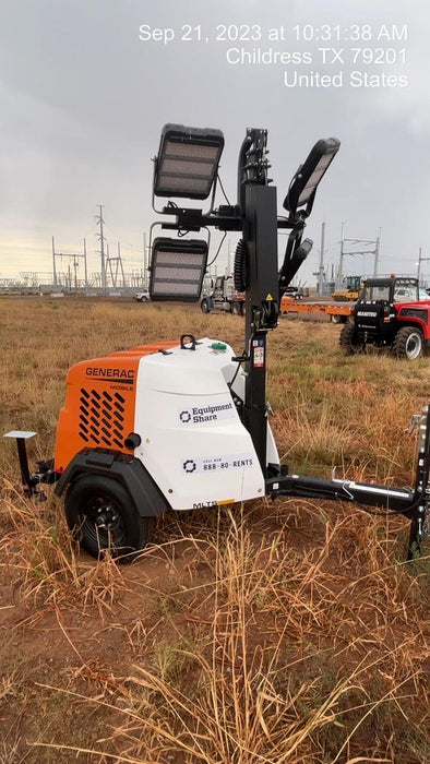 2023 Generac MLT2 Diesel, Flex Switch 120V Input, Powerzone Controller, (4) 320W LED Lights, 4kW Generator, 39.9 Gal Fuel Tank, 2" Ball, T3