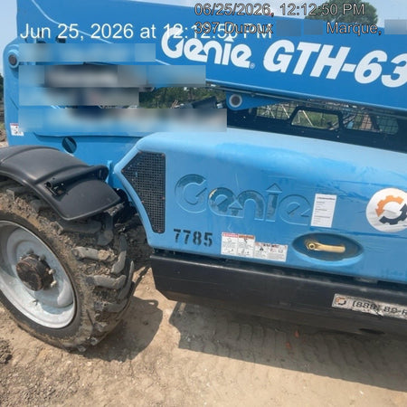 2018 Genie GTH-636 Genie GTH-636 w/Open ROPS, Solid Tires, Work Light/Beacon, 48" Carriage and Forks