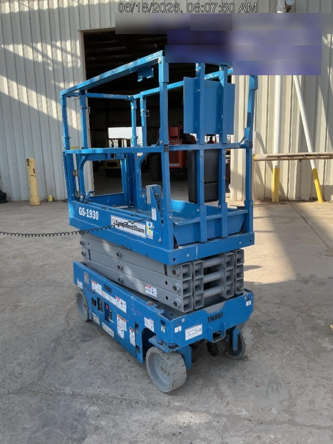 2020 Genie GS-1930 Solid Non Marking Tires, Beacon, Folding rails with half height swing gate