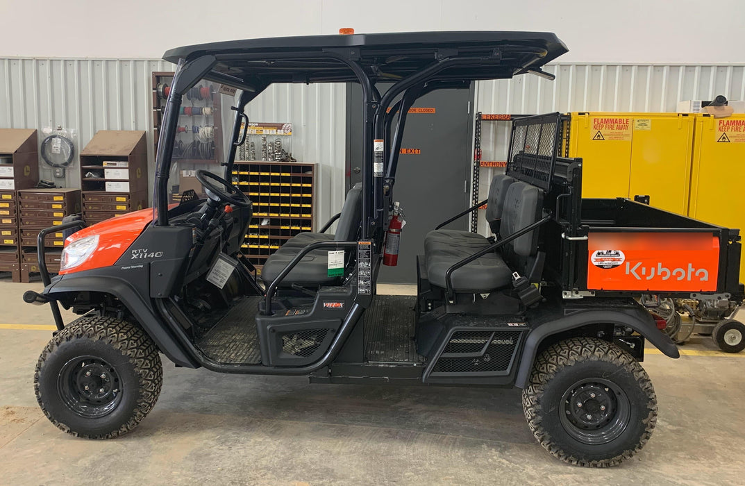 2022 Kubota RTV-X1140W-H Plastic Canopy, Windshield Acrylic Clear, LED Strobe Light, Wire Harness Kit, Back up Alarm