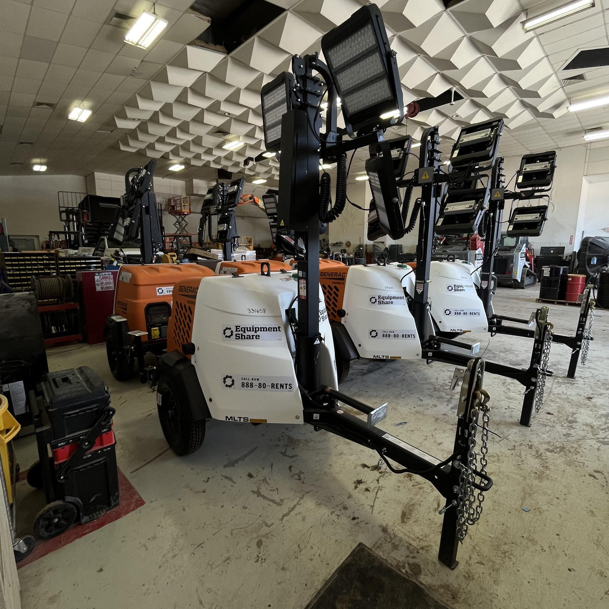 2023 Generac MLT2 Diesel, Flex Switch 120V Input, Powerzone Controller, (4) 320W LED Lights, 4kW Generator, 39.9 Gal Fuel Tank, 2" Ball, T3