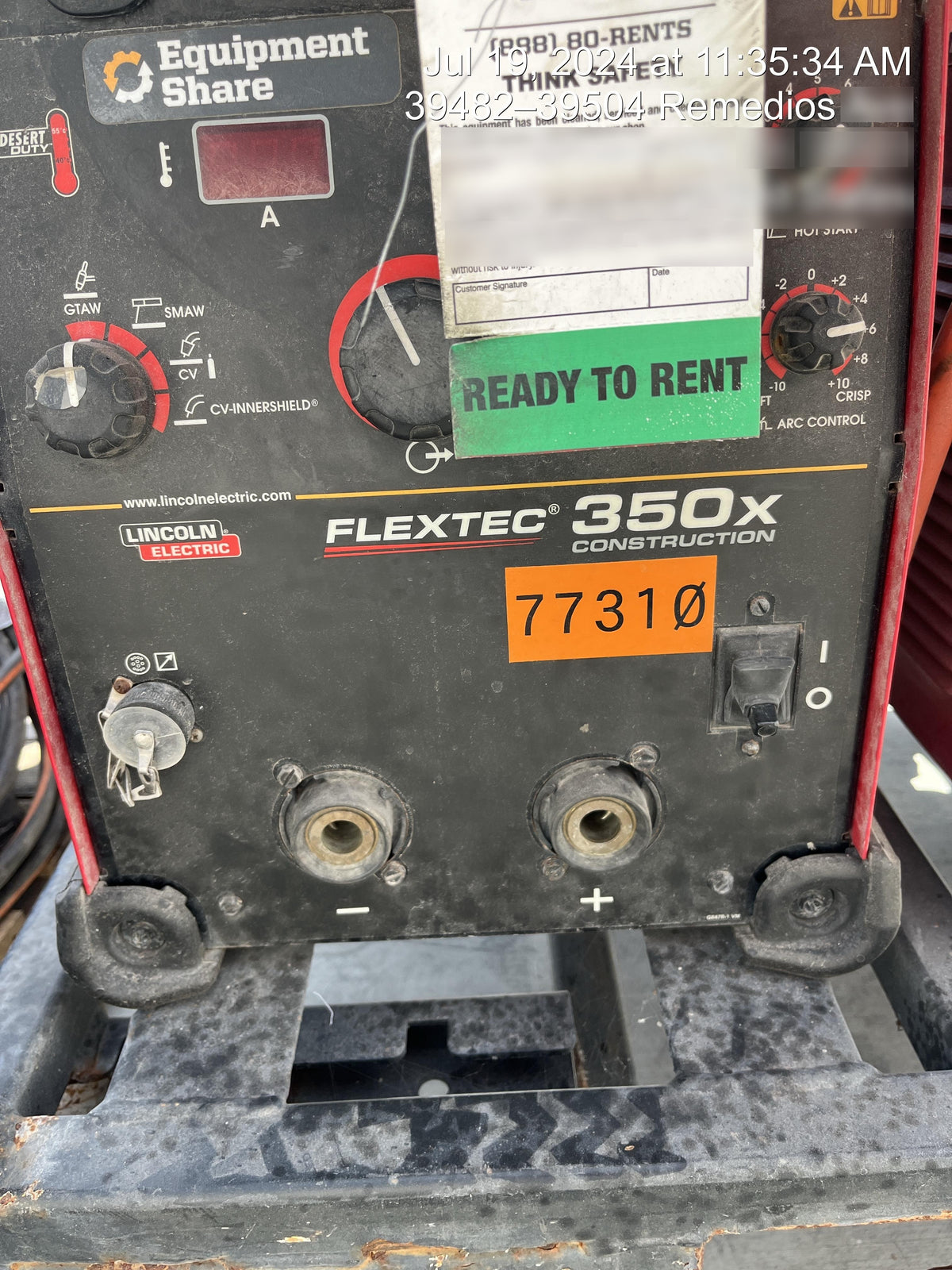 2020 LINCOLN ELECTRIC FLEXTEC 350X