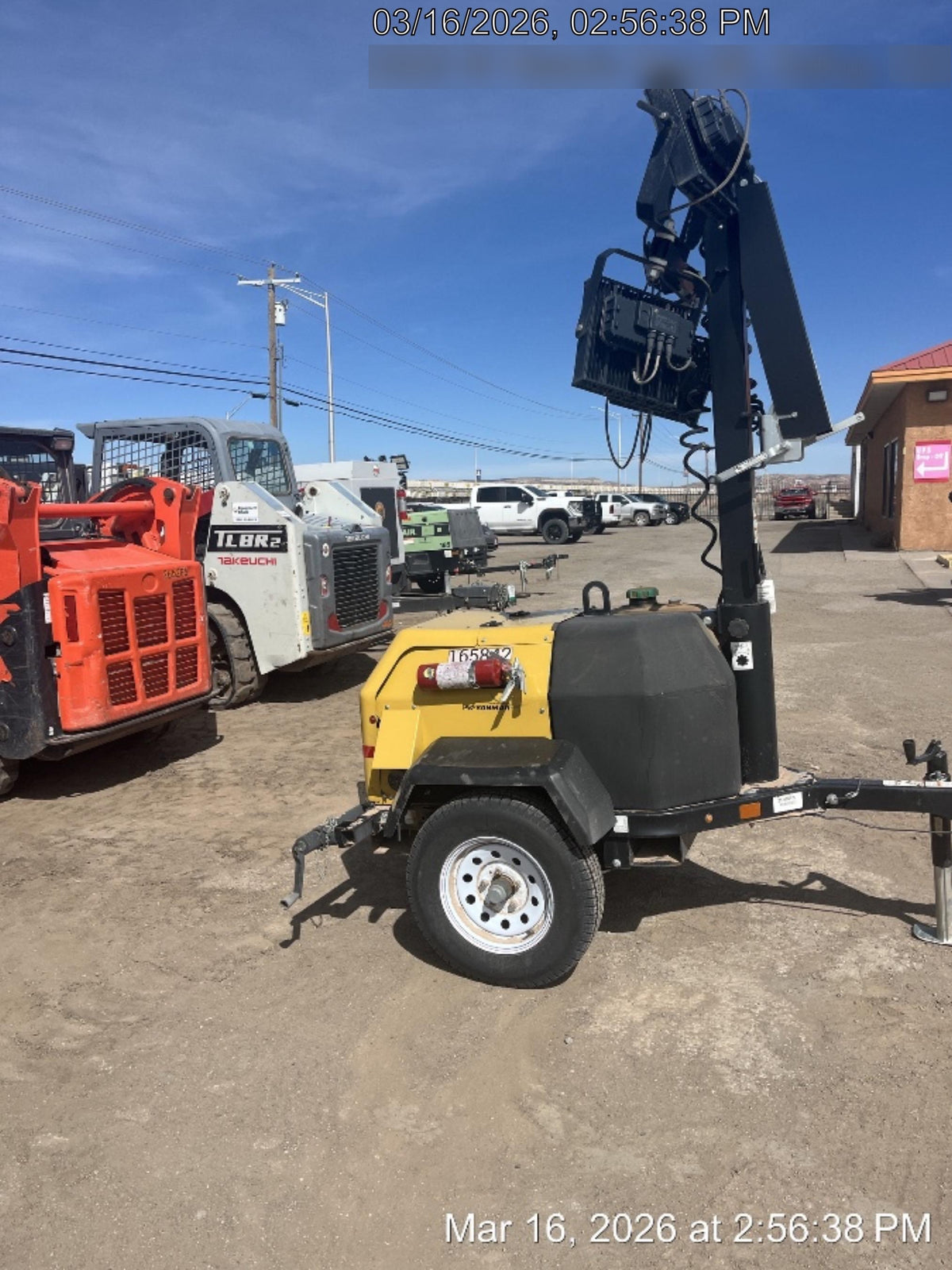 2021 Allmand NLV3GR (4) LED Light Fixture 350W, 23' Vertical Mast, 3kW Prime, Towable, Deep Sea L401, Leveling Jacks, Yanmar T4F 5.8hp