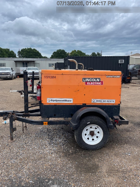 2021 Lincoln Electric Vantage 322 Vantage 322 Ready Pak 3 w/ Decals, ORANGE (includes trailer, cable rack, fender light kit) NO Telematics