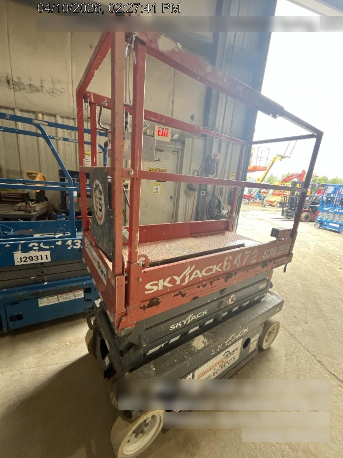 2017 Skyjack SJIII-3219 Skyjack SJ3219, Extended Warranty 5yr/5k hr
