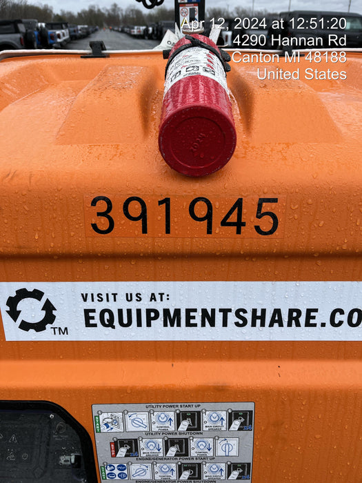 2024 Generac MLT2 Diesel, Flex Switch 120V Input, Powerzone Controller, 
(4) 320W LED Lights, 4kW Generator, 39.9 Gal Fuel Tank, 2" Ball, T3