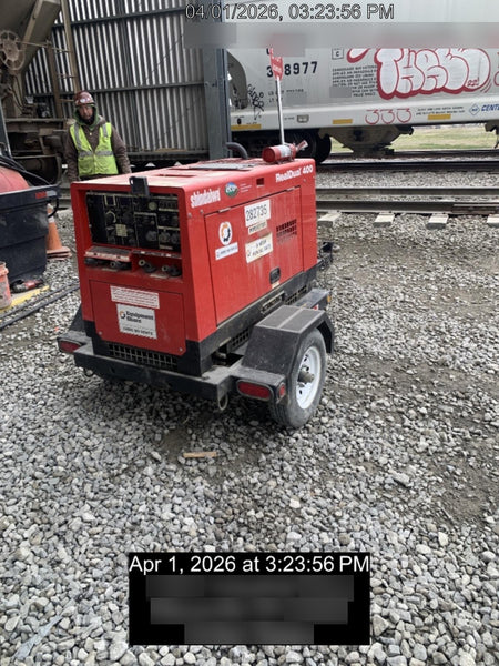 2022 Shindaiwa DGW400MDL Kubota D902 Engine, 23 HP, Dual Op Welder, Wire, Arc, Droop Stick, Tig, and CC Stick Functionality, Simulphase, 3 Phase and 1 Phase Gen Output, Single Axle NB Trlr, Slr Trckl Chrg 12V 12W, Fire Ext