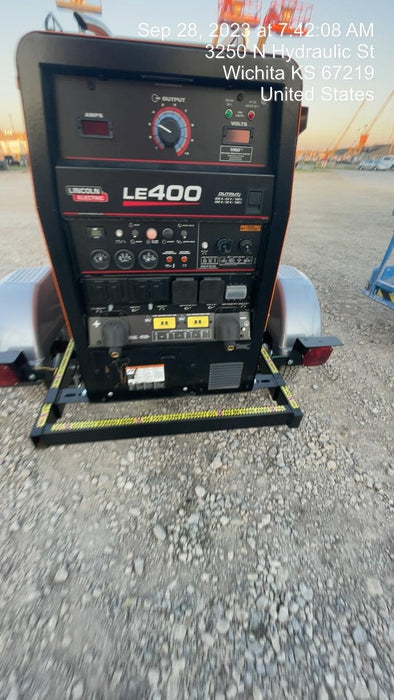 2022 Lincoln Electric LE400 Kubota V1505, Trlr, Cable Rack, Light Kit, ES Decals, T3