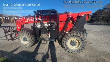 2019 Manitou MTA10055 Canopy, 120 HP, Solid Tires, Work Lights, Lift Hook, Auxiliary Hydraulics 66" Carriage and 60" Forks