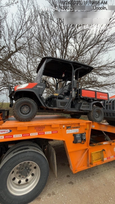 2022 Kubota RTV-X1140W-H Plastic Canopy, Windshield Acrylic Clear, LED Strobe Light, Wire Harness Kit, Back up Alarm