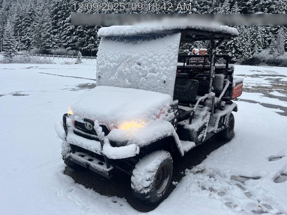 2020 Kubota RTV-X1140W-H Canopy, 4-Seater, Diesel, Windshield Acrylic Clear, Strobe Light, Backup Alarm