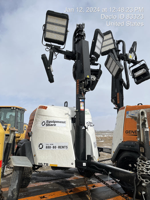 2023 Generac MLT2 Diesel, Flex Switch 120V Input, Powerzone Controller, (4) 320W LED Lights, 4kW Generator, 39.9 Gal Fuel Tank, 2" Ball, T3