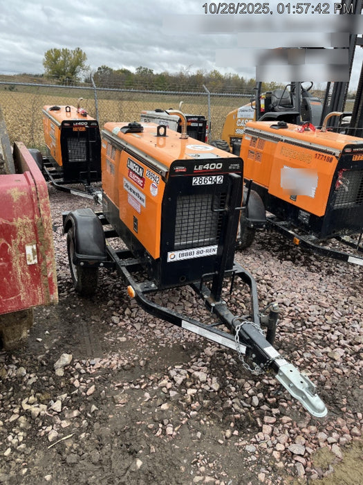 2022 Lincoln Electric LE400 Kubota V1505, Trlr, Cable Rack, Light Kit, ES Decals, T3