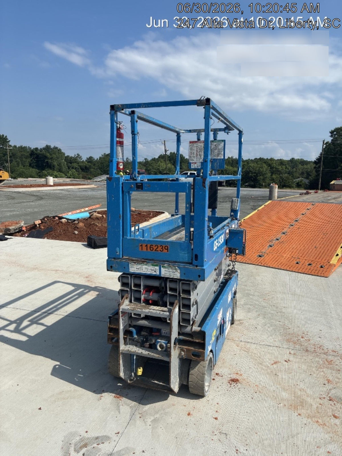 2020 Genie GS-1930 Solid Non Marking Tires, Beacon, Folding rails with half height swing gate