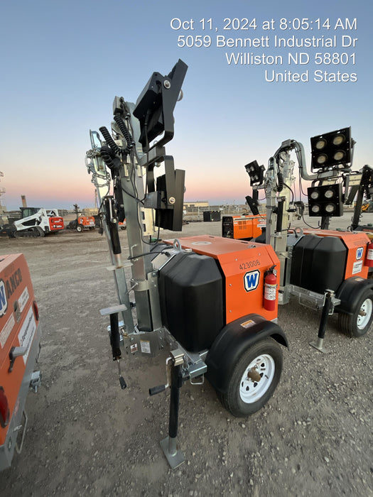 2024 Wanco WLTT-4MM4K Diesel, Deep Sea Controller, Shore Power Plug, Auto Start, (4) 350W LED Floodlights, 4kW Generator, 60 Gal Fuel Tank, 2" Ball, T3