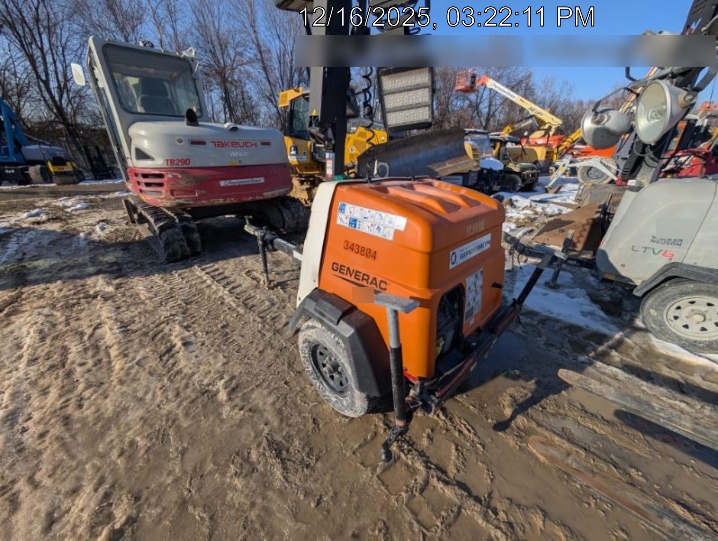 2023 Generac MLT2 Diesel, Flex Switch 120V Input, Powerzone Controller, (4) 320W LED Lights, 4kW Generator, 39.9 Gal Fuel Tank, 2" Ball, T3