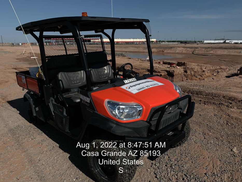 2021 Kubota RTV-X1140W-H Plastic Canopy, Windshield Acrylic Clear, LED Strobe Light, Wire Harness Kit, Back up Alarm
