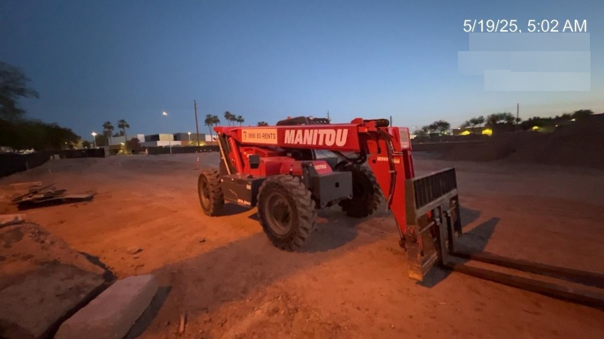 2019 Manitou MTA8044 MTA 8044 - 74 HP T4, Canopy, Worklights/Strobe, Beacon, 66" Carriage, 48" Forks, Solid Tires, Lift Hook, Aux Hydraulics