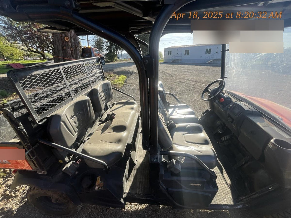 Kubota RTV-X1140W-H 4WD, LED Strobe, Windshield Acrylic Clear, Plastic Canopy, Wire Harness Kit, Backup Alarm