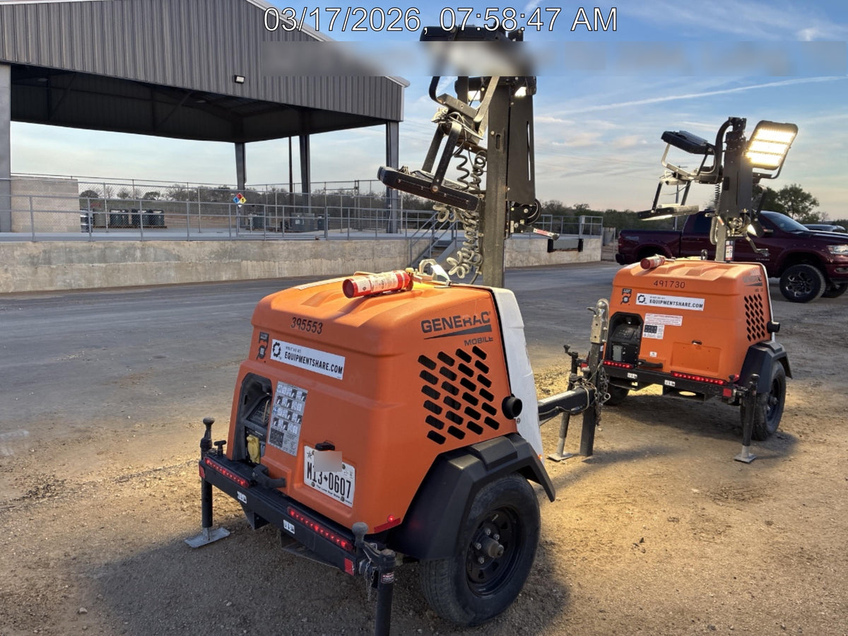 2024 Generac MLT2 Diesel, Flex Switch 120V Input, Powerzone Controller, 
(4) 320W LED Lights, 4kW Generator, 39.9 Gal Fuel Tank, 2" Ball, T3