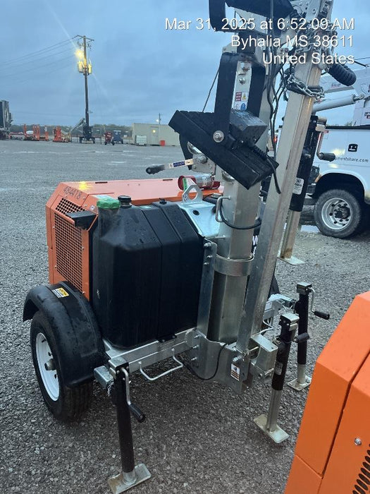 2024 Wanco WLTT-4MM4K Diesel, Mitsubishi L2E, 9.0HP @1800 rpm, Deep Sea Controller, Shore Power Plug, Auto Start, (4) 350W LED Floodlights, 4kW Generator, 60 Gal Fuel Tank, 2" Ball, T3