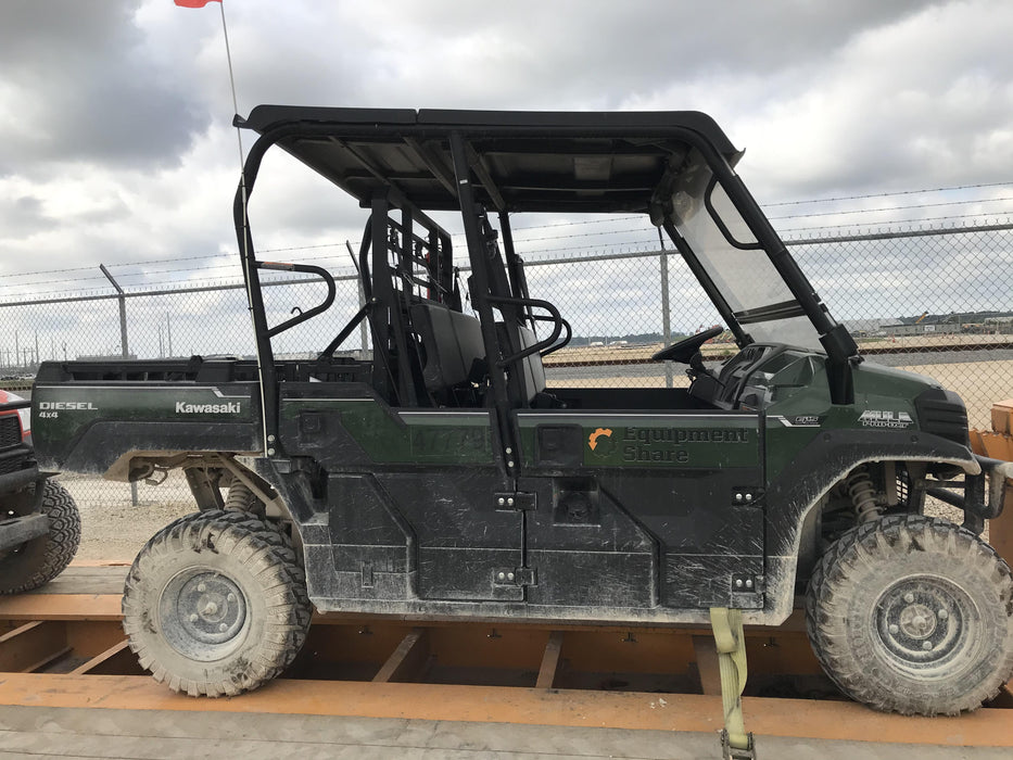 2019 Kawasaki Mule PRO-DXT Standard Options, Backup Alarm, Beacon, Plastic Hard Top, Poly Windshield, Horn Kit