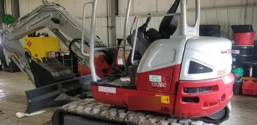 2019 Takeuchi TB260 Takeuchi TB260 Canopy w/Rubber Tracks, Auxiliary Hydraulics, Standard Blade, Manual QC, 12 / 18 / 24" Buckets, Hydraulic Thumb Installed