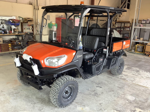 2021 Kubota RTV-X1140W-H Plastic Canopy, Windshield Acrylic Clear, LED Strobe Light, Wire Harness Kit, Back up Alarm