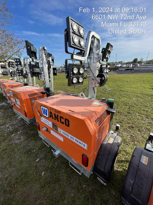 2023 Wanco WLTT-4MM4K Diesel, Deep Sea Controller, Shore Power Plug, Auto Start, (4) 350W LED Floodlights, 4kW Generator, 60 Gal Fuel Tank, 2" Ball, T3