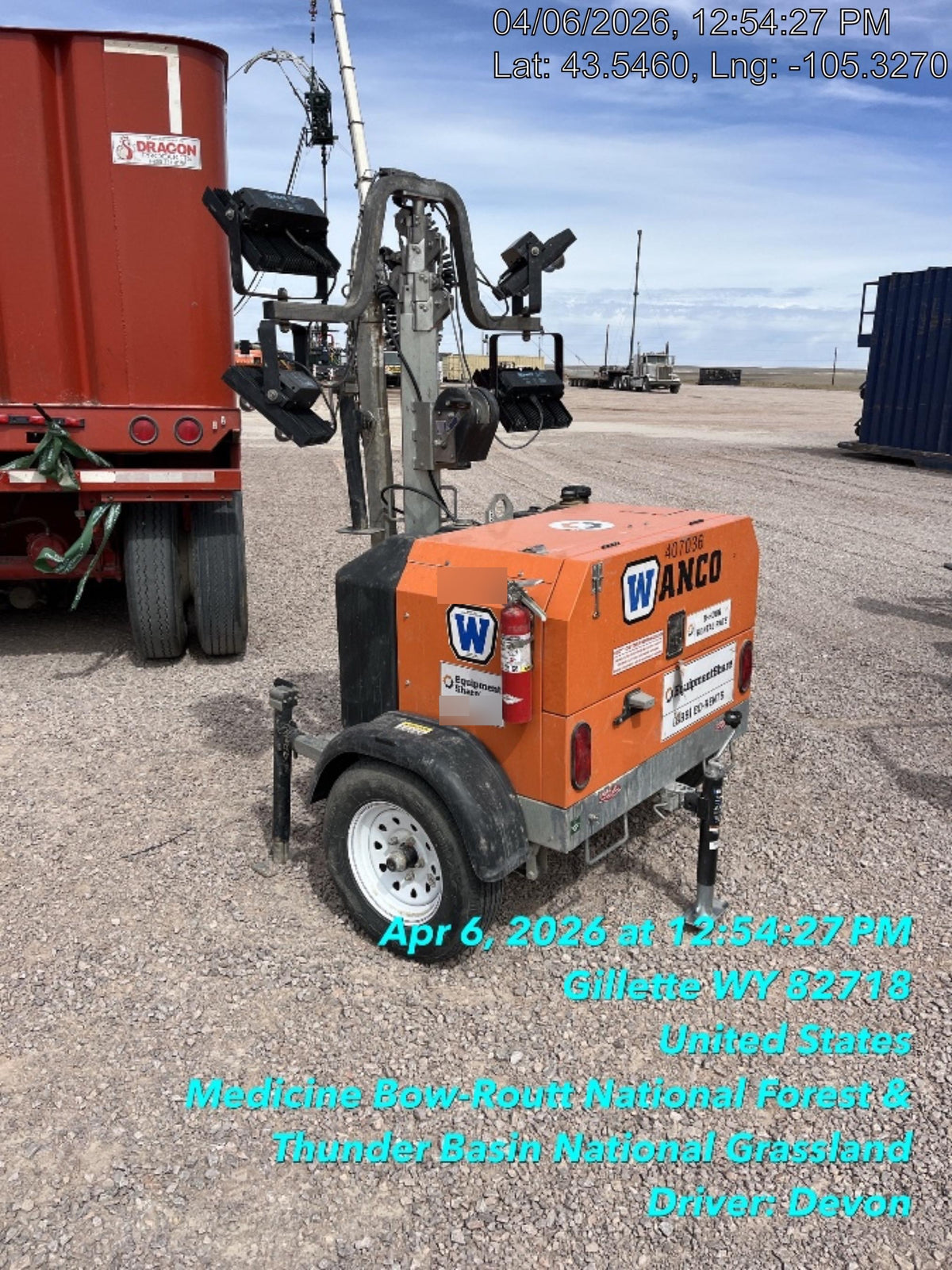 2024 Wanco WLTT-4MM4K Diesel, Deep Sea Controller, Shore Power Plug, Auto Start, (4) 350W LED Floodlights, 4kW Generator, 60 Gal Fuel Tank, 2" Ball, T3