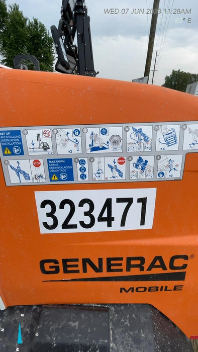 2023 Generac MLT2 Diesel, Flex Switch 120V Input, Powerzone Controller, (4) 320W LED Lights, 4kW Generator, 39.9 Gal Fuel Tank, 2" Ball, T3