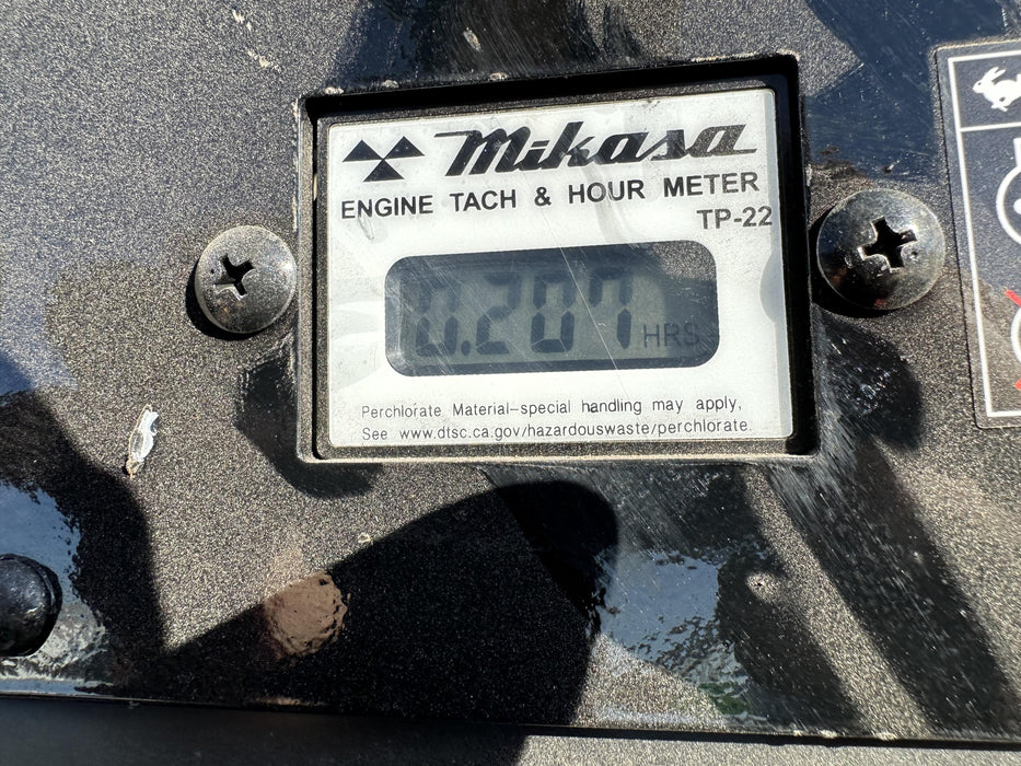 2023 Multiquip MV308GH Honda GX270, 18" Plate, Tachometer