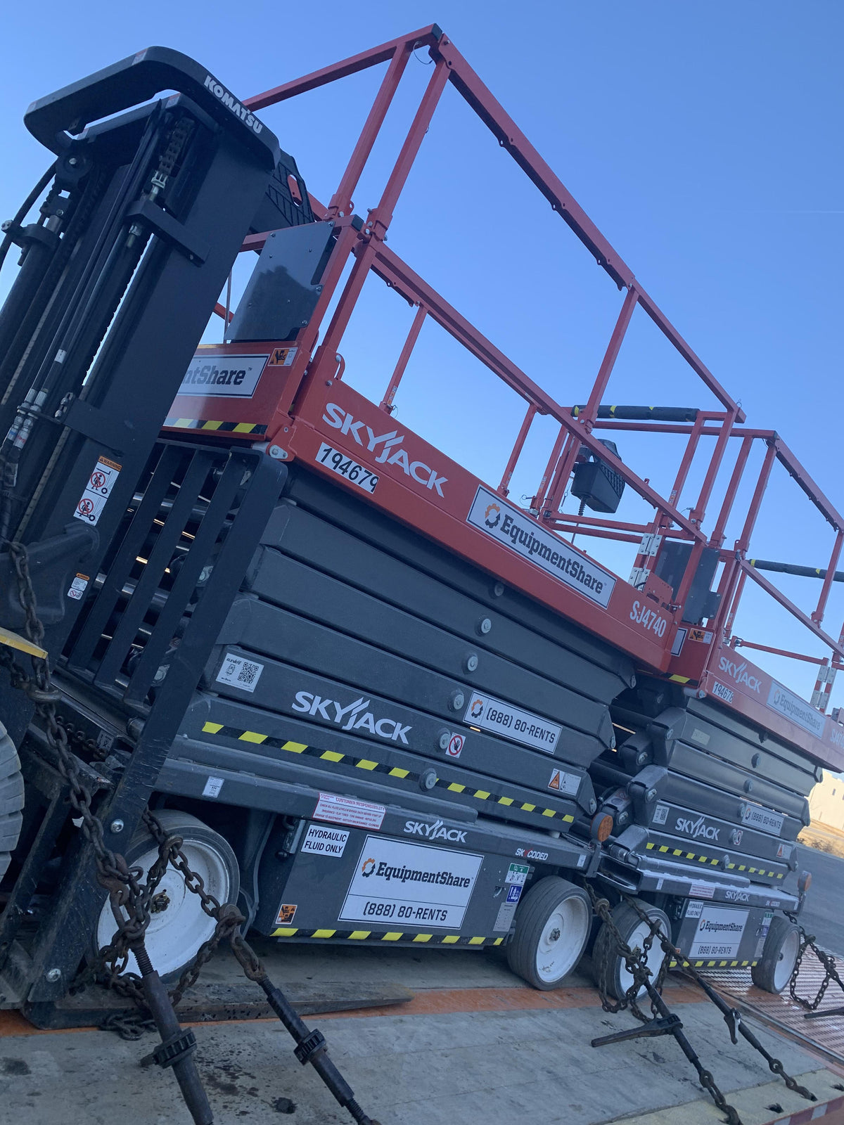 2021 Skyjack SJ4740 Hyd Drive, Sld NM Tires, DBcns, EST