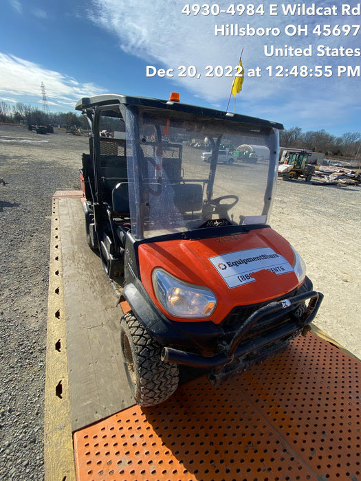 2022 Kubota RTV-X1140W-H Plastic Canopy, Windshield Acrylic Clear, LED Strobe Light, Wire Harness Kit, Back up Alarm