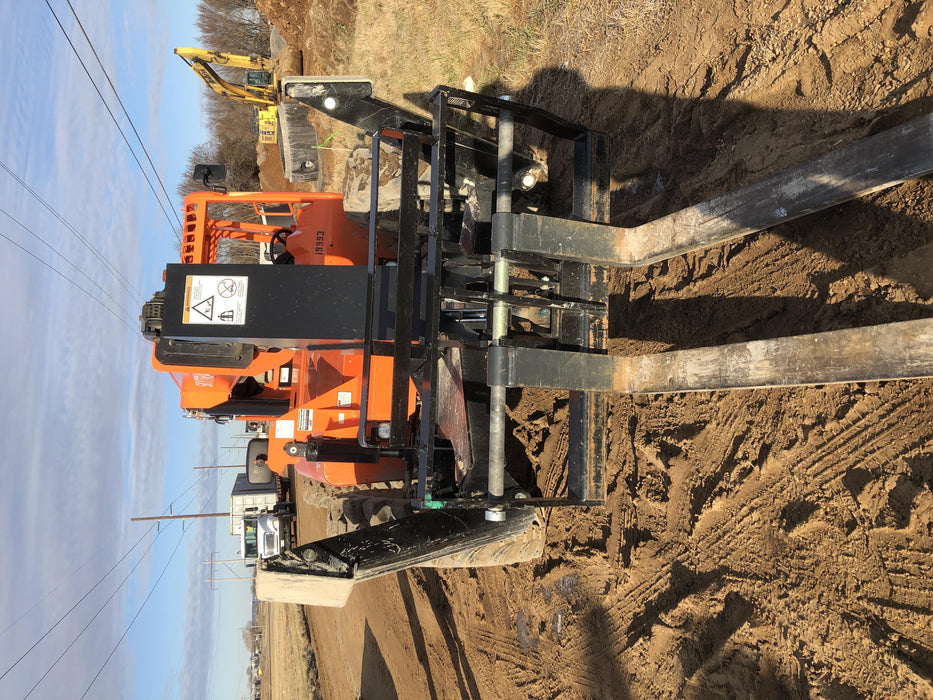 2018 Skytrak 10054 Skytrak 10054 10K Telehandler w/Open ROPS Solid Tires, LED Work Lights, Rotating Beacon, 60" Carriage/60" Forks