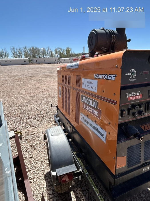 2022 Lincoln Electric Vantage 549X Crosslink Technology, Trailer Mounted, ES Decals, T3