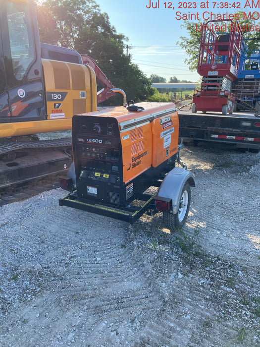 2022 Lincoln Electric LE400 Kubota V1505, Trlr, Cable Rack, Light Kit, ES Decals, T3