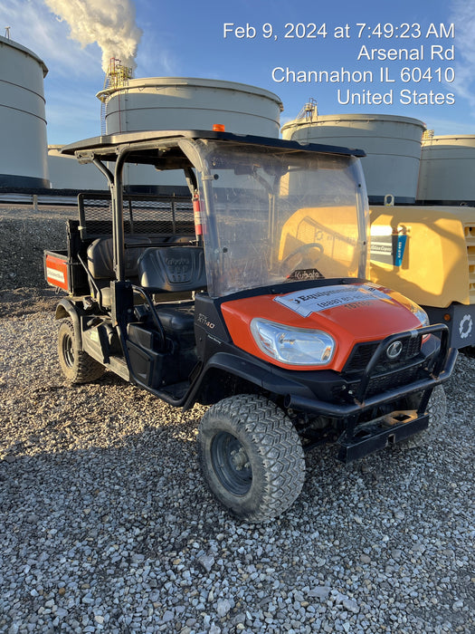 2022 Kubota RTV-X1140W-H Plastic Canopy, Windshield Acrylic Clear, LED Strobe Light, Wire Harness Kit, Back up Alarm
