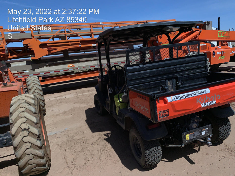 2021 Kubota RTV-X1140W-H Plastic Canopy, Windshield Acrylic Clear, LED Strobe Light, Wire Harness Kit, Back up Alarm