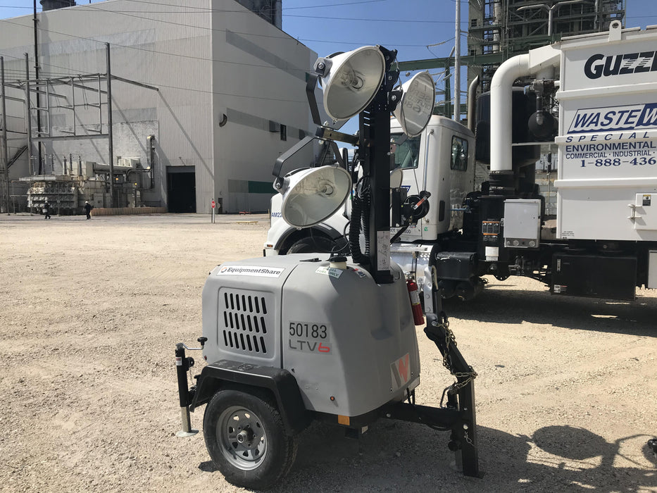 2019 Wacker Neuson LTV6L-MH Mobile Light Tower w/Fuel Level Sensor Installed