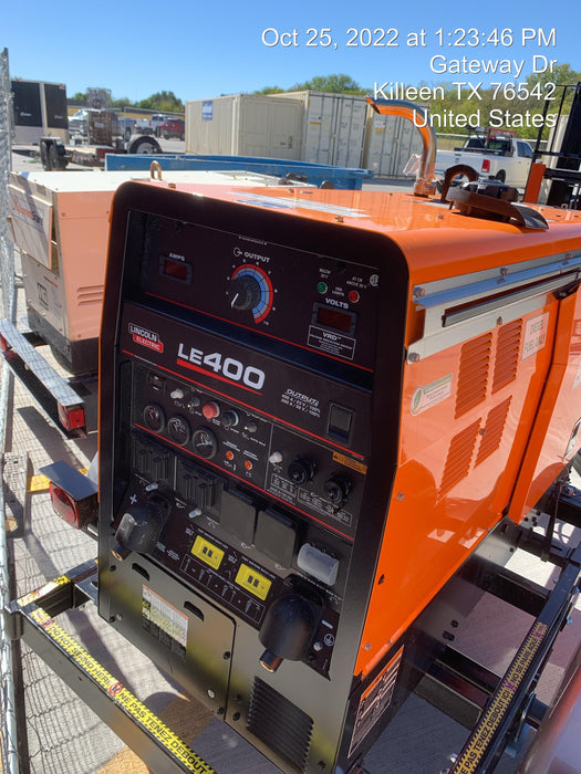 2022 Lincoln Electric LE400 Kubota V1505, Trlr, Cable Rack, Light Kit, ES Decals, T3