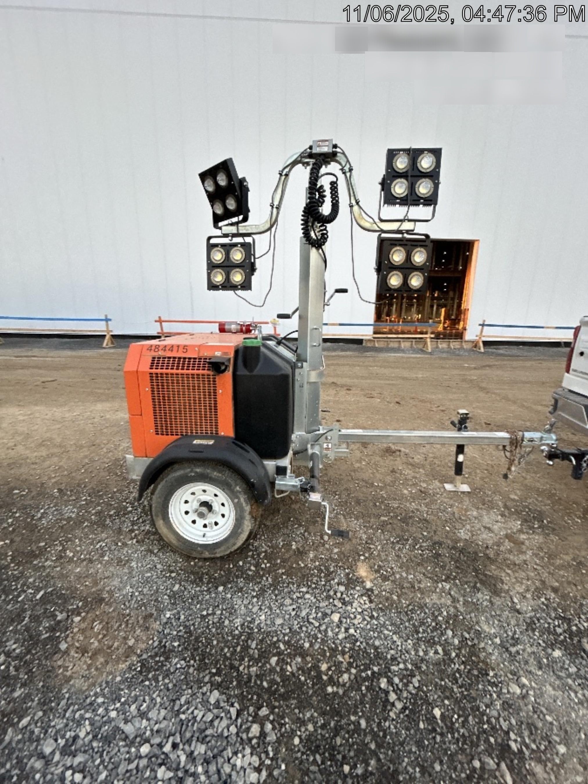 2024 Wanco WLTT-4MM4K Diesel, Mitsubishi L2E, 9.0HP @1800 rpm, Deep Sea Controller, Shore Power Plug, Auto Start, (4) 350W LED Floodlights, 4kW Generator, 60 Gal Fuel Tank, 2" Ball, T3