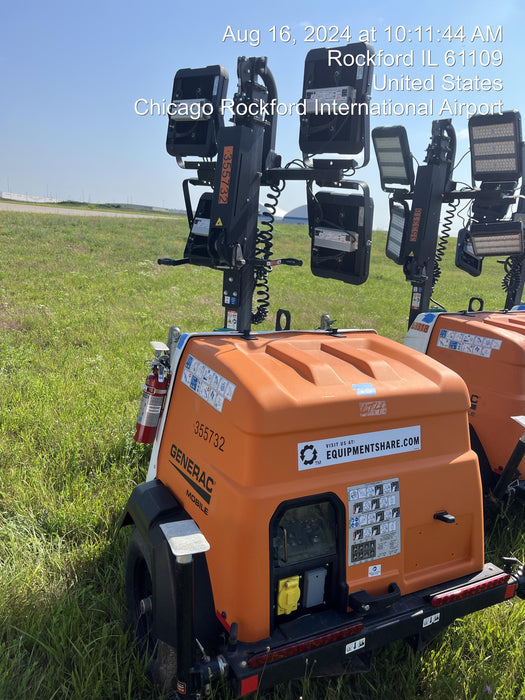 2023 Generac MLT2 Diesel, Flex Switch 120V Input, Powerzone Controller, 
(4) 320W LED Lights, 4kW Generator, 39.9 Gal Fuel Tank, 2" Ball, T3