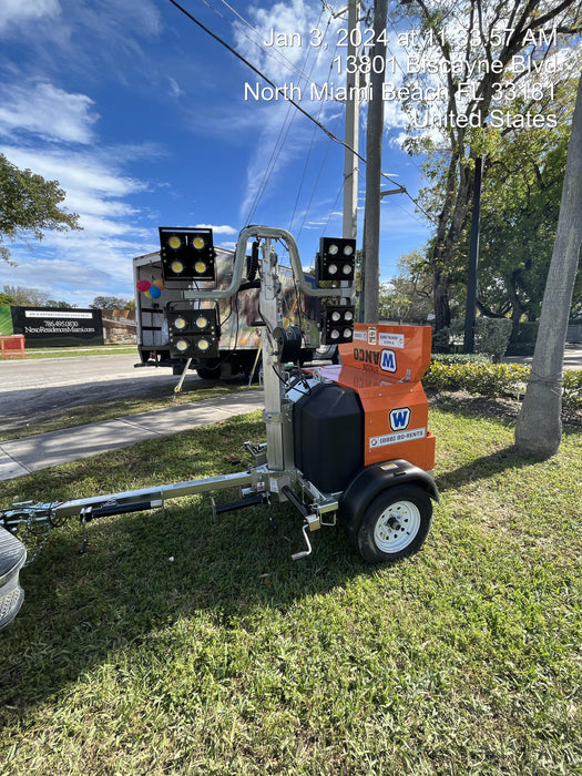 2023 Wanco WLTT-4MM4K Diesel, Deep Sea Controller, Shore Power Plug, Auto Start, (4) 350W LED Floodlights, 4kW Generator, 60 Gal Fuel Tank, 2" Ball, T3