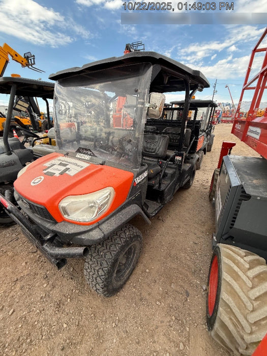2022 Kubota RTV-X1140W-H Plastic Canopy, Windshield Acrylic Clear, LED Strobe Light, Wire Harness Kit, Back up Alarm