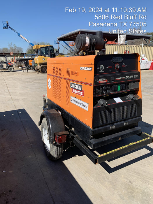 2021 Lincoln Electric Vantage 549X Ready Pak 3, ORANGE (includes trailer, cable rack, fender light kit)