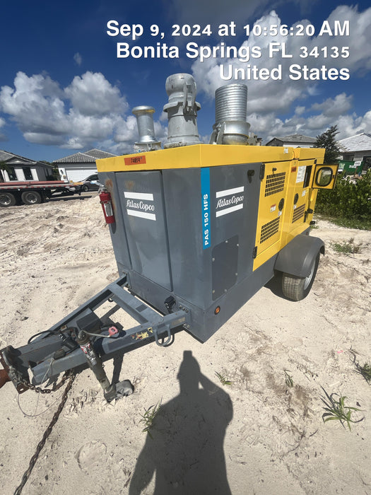 2020 ATLAS COPCO PAS 150 HF CS Enclosed