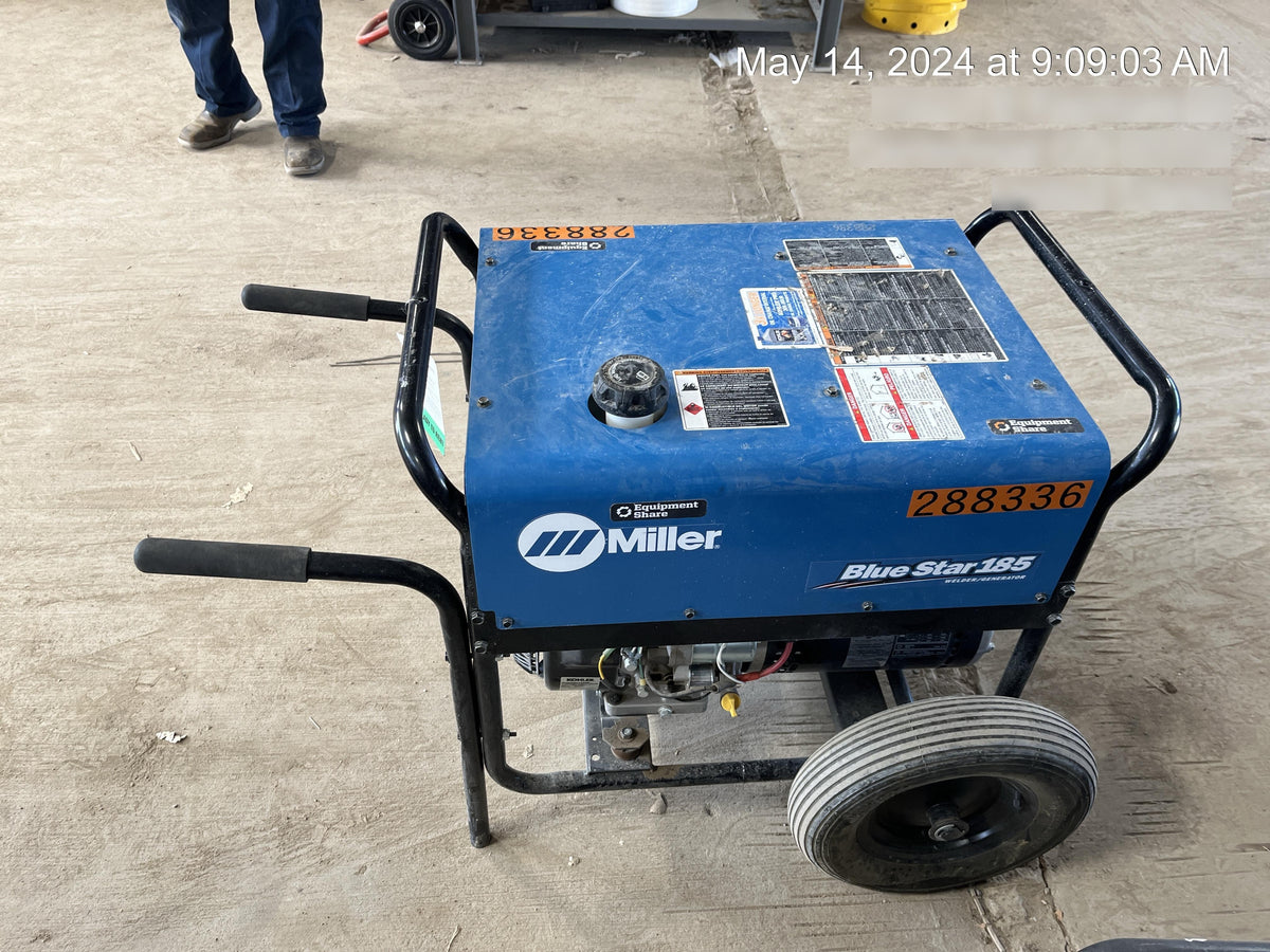 2023 Miller Electric Blue Star 185 Engine Driven Welder, Electric Start, 13 hp, Gas, 6,500 W Peak 907664